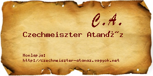 Czechmeiszter Atanáz névjegykártya